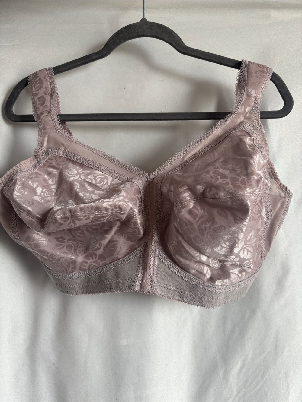 Playtex Jacquard Floral Full-Coverage Bra - Mauve